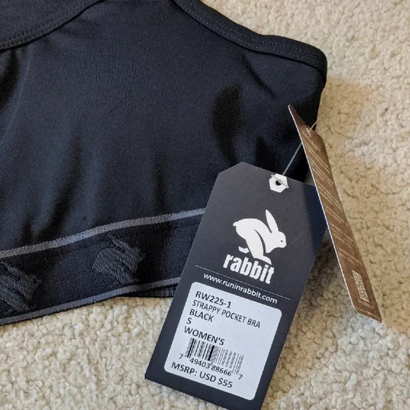 Rabbit Pocket Bra Size Small black - Picture 3 of 11